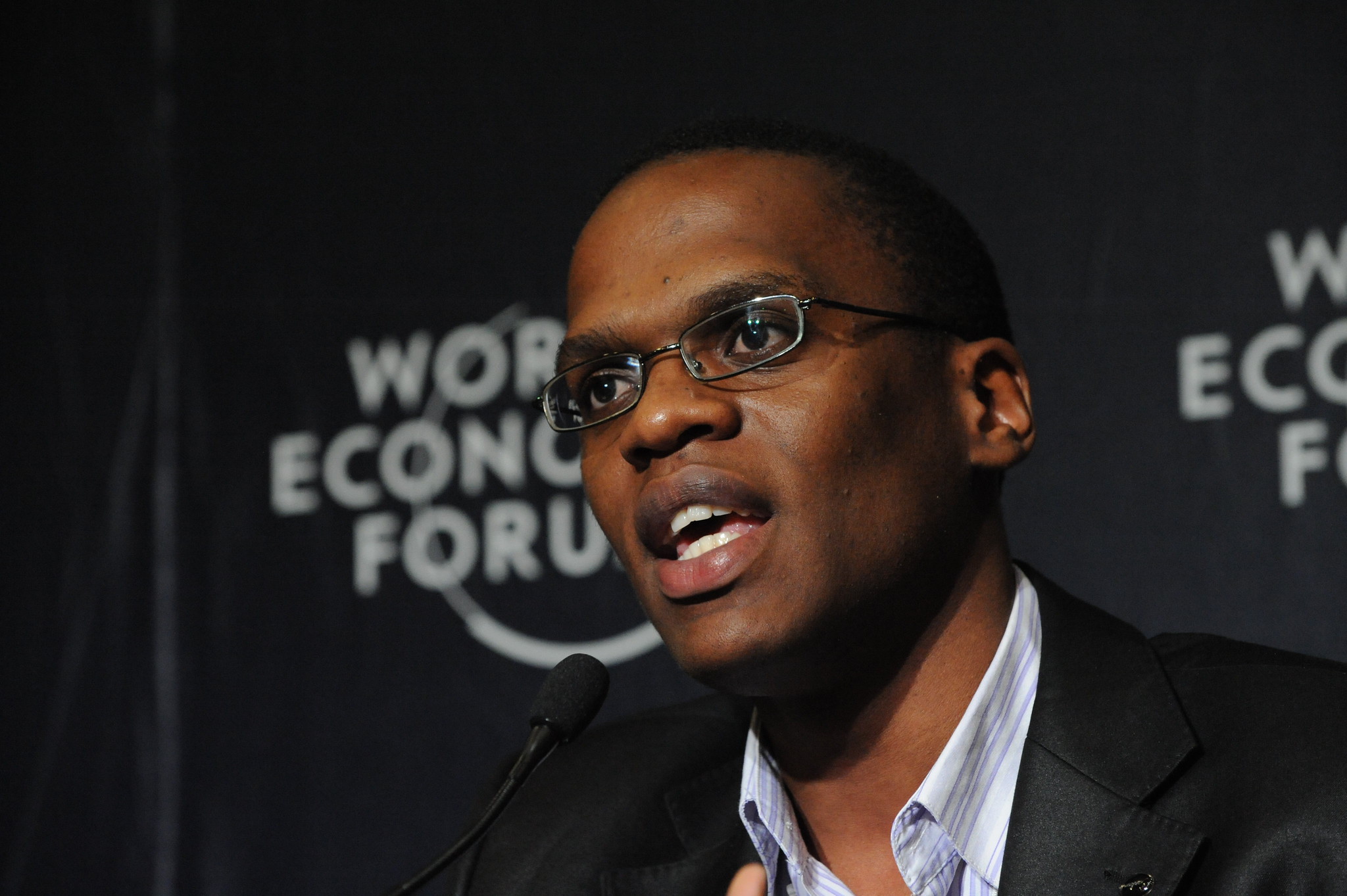 Bongani Ncube speaking at the World Economic Forum